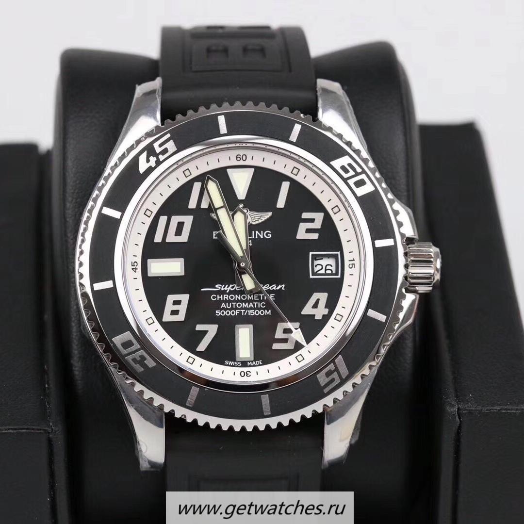 Shop Breitling S*perocean 42 Abyss White A1736402/BA29 GMF SS Black & White Dial 2824