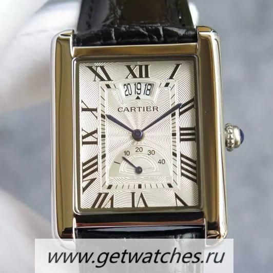 NEW Replica Ca*t1er Tank L0vis Extra Large W1560003 SS White Dial 2824
