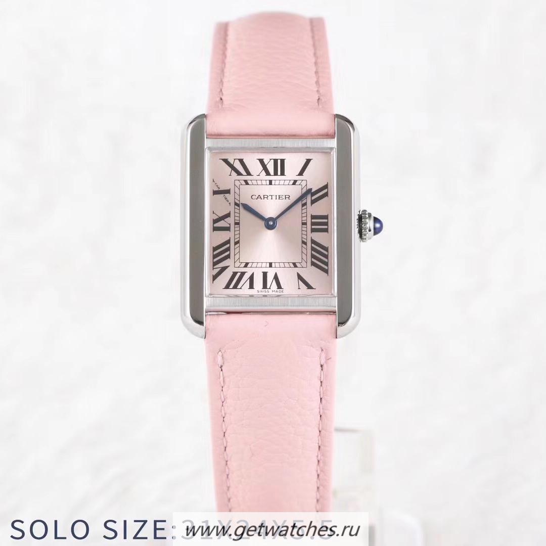 Replica Ca*t1er Tank Solo Ladies 31mm AF SS Rose Gold Dial Ronda Quartz