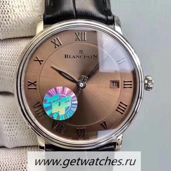 High Quality Blancpain Villeret Ultraplate 6651 ZF SS Brown Dial 1151