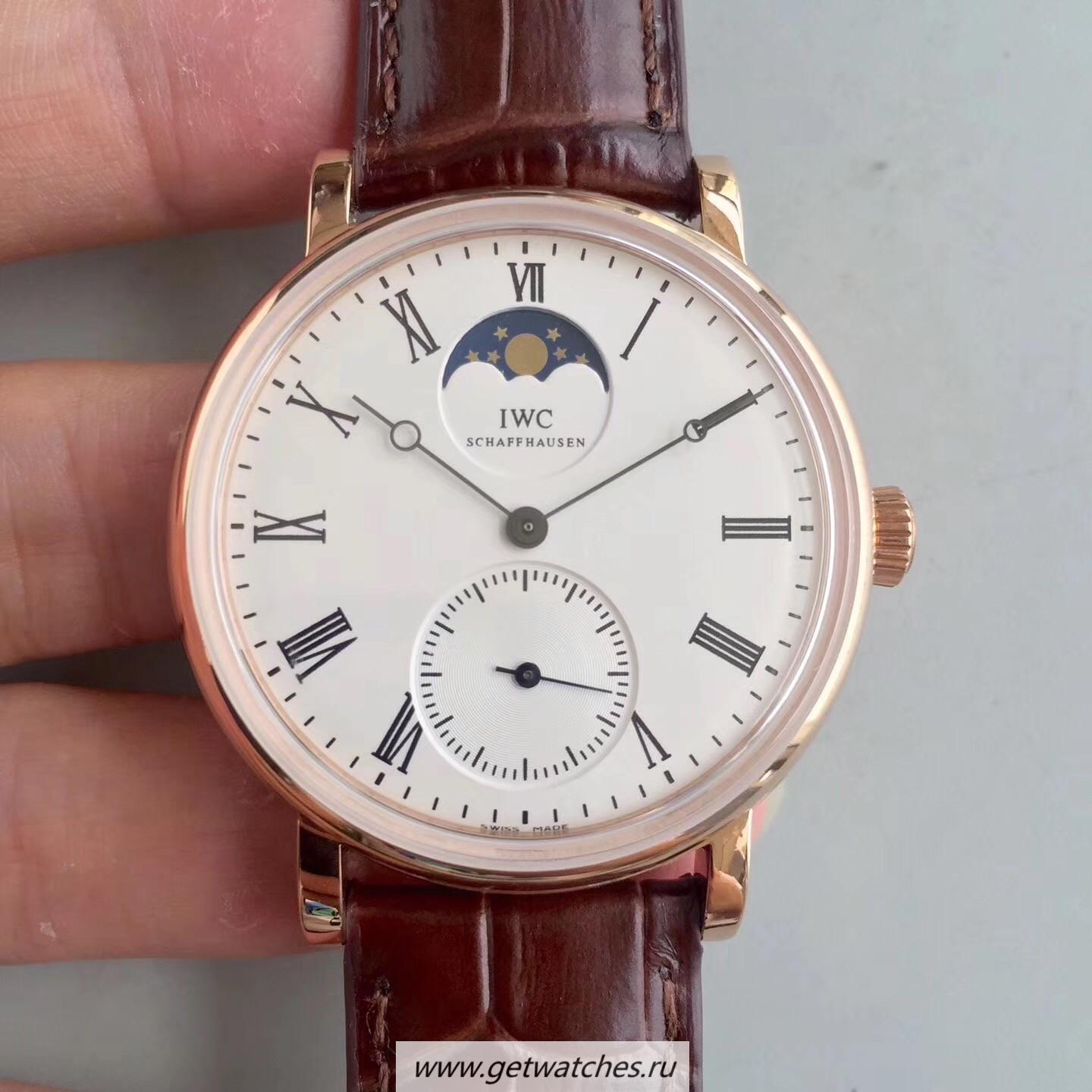 Copy IWC Vintage Portofino IW544803 VF Rose Gold White Dial 98800