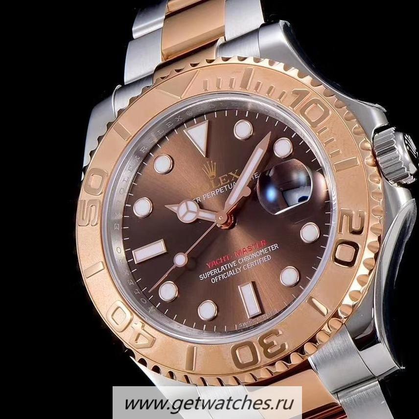 Shop R01ex Yacht-Master 40 116621 ARF SS & Rose Gold Chocolate Dial 3135