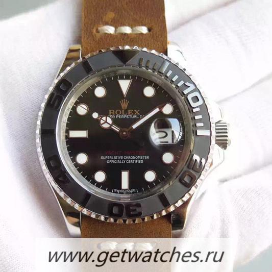Copy R01ex Yacht-Master 40 116655 BPF SS Black Dial 2836